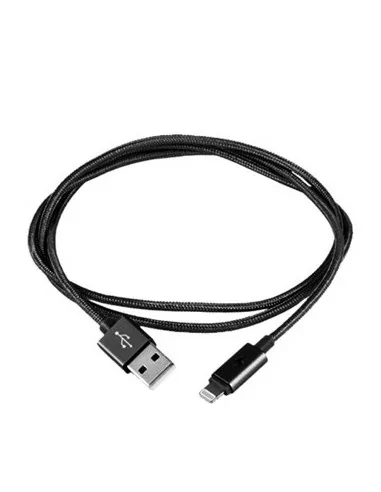 CABLE SILVER HT USB - LIGHTNING MFI LED LUXURY MACHO-MACHO 1M GRIS OSCURO