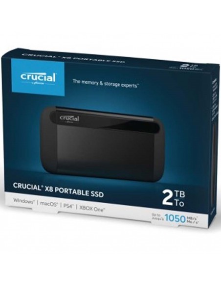 DISCO DURO EXTERNO HDD SSD CRUCIAL X8 2TB USB-C