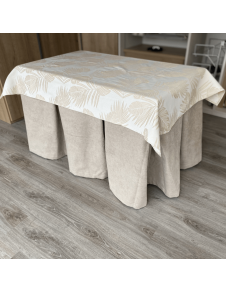 Ropa Antimanchas Aterciopelada Triple Grueso 2 con Tapete España Gris