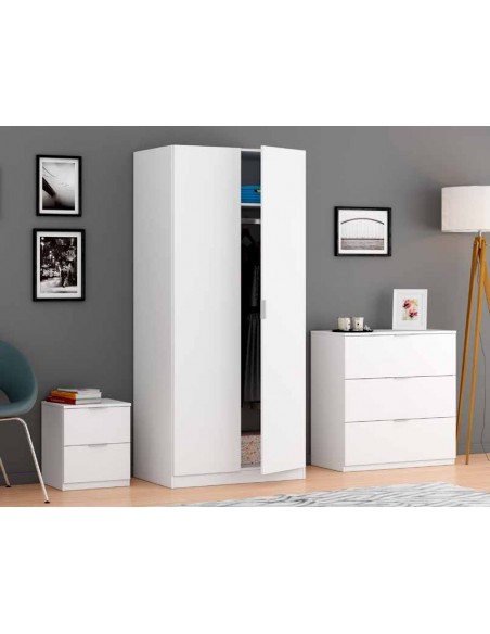 Armario 2 Puertas Simple Blanco