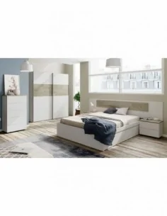 Cama 150 Cm Con 4 cajones Blanca