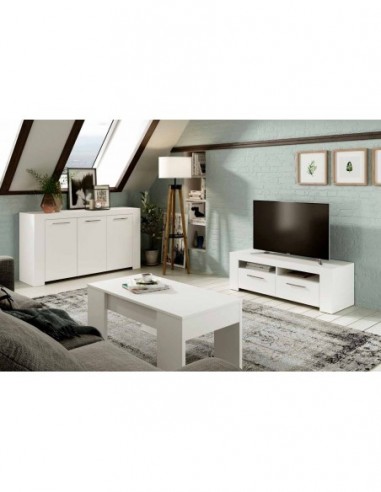 Mueble de TV 2 Puertas blanco Mueble de TV 2 Puertas blanco