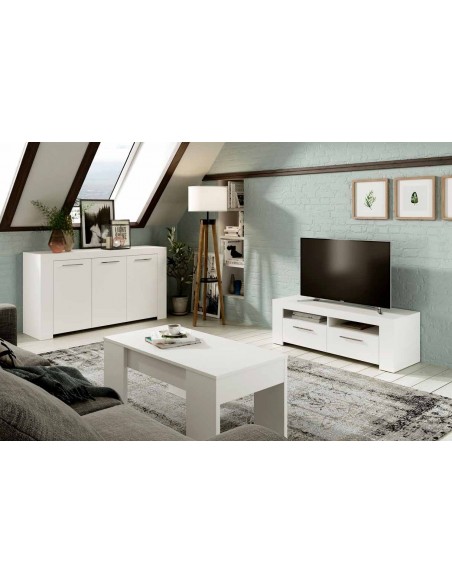Mueble de TV 2 Puertas blanco