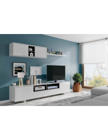 Salon TV Completo 200cm Blanco