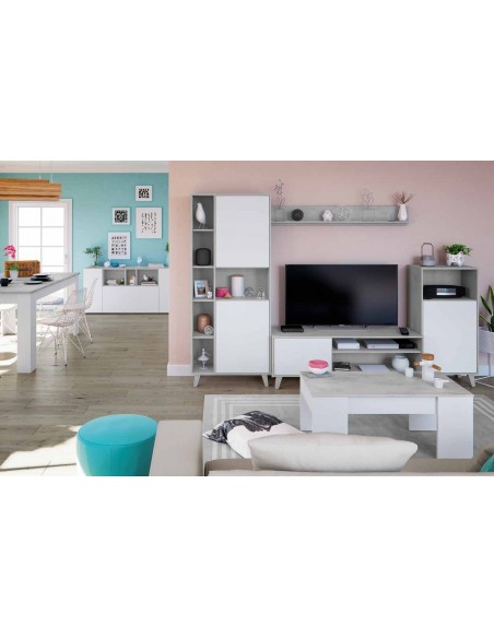 Salon TV Modular 260cm Blanco