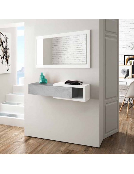 Recibidor con Cajón + Espejo