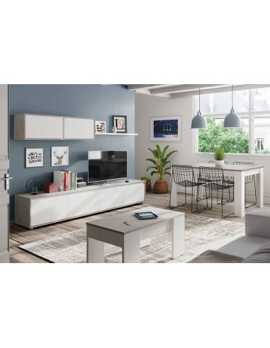 Mueble de TV + Estante blanco Mueble de TV + Estante blanco