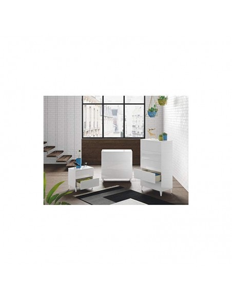 Mesita 2 Cajones Blanco