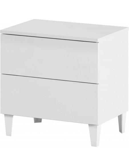 Mesita 2 Cajones Blanco