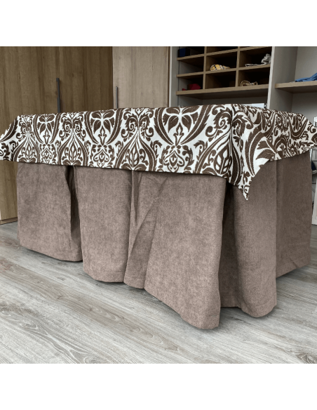 Ropa Antimanchas Aterciopelada Triple Grueso Choco con Tapete Amaranto Choco