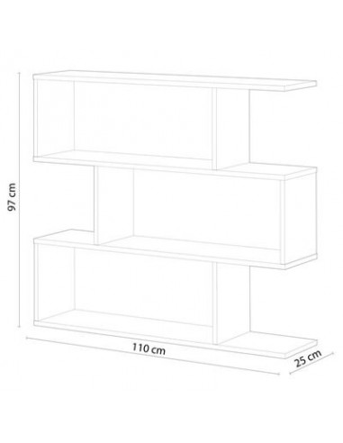 Estanteria Baja Moderna diseño Gris...