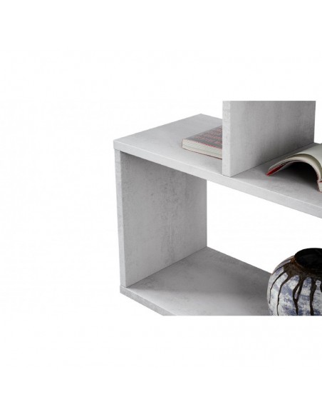 Estanteria Baja Moderna diseño Gris Blanco