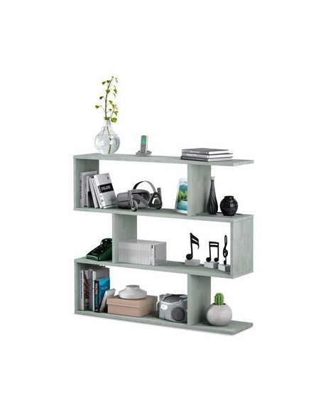 Estanteria Baja Moderna diseño Gris Blanco