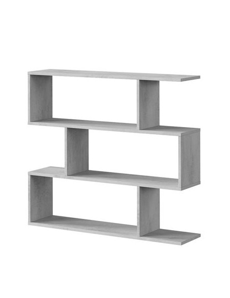Estanteria Baja Moderna diseño Gris Blanco