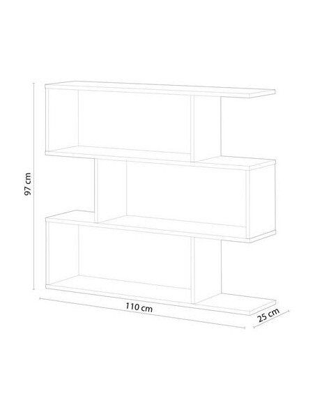 Estantería Baja Moderna Blanco