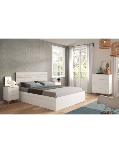 Cabecero + 2 Mesitas de 3 Cajones