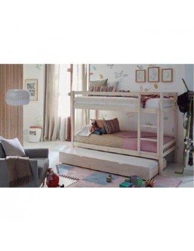 Litera de Pino con cajon cama Sara...