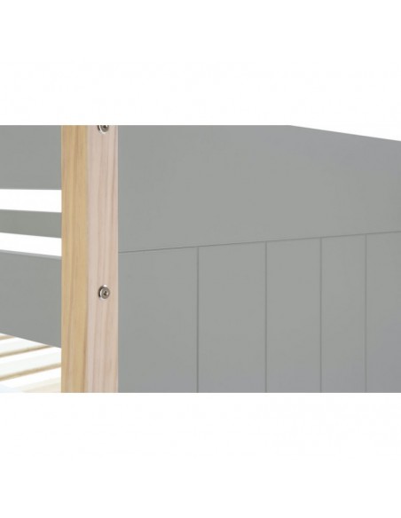 Litera Dorvus de Madera de Pino DM Lacada Gris