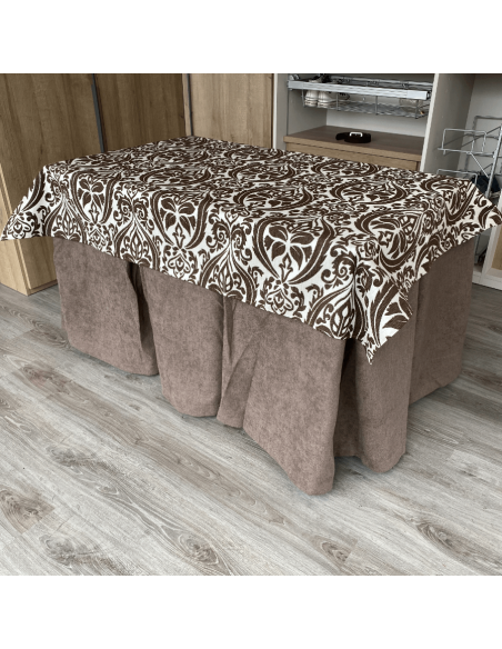 Ropa Antimanchas Aterciopelada Triple Grueso Choco con Tapete Amaranto Choco