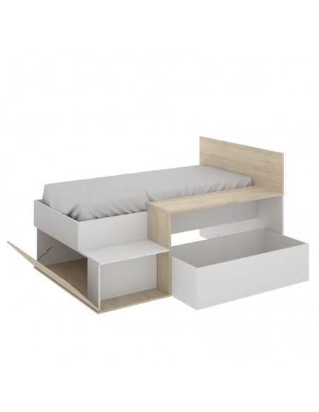 Cama Compacta + Escritorio modelo Checa