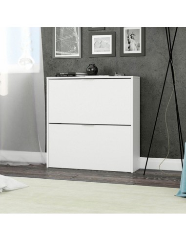 Zapatero 2 Puertas Abatibles Blanco