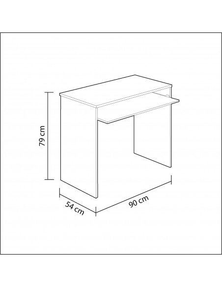 Mesa ordenador rosa Modelo Child