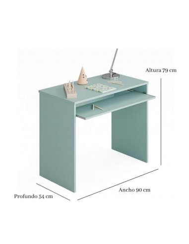 Mesa ordenador verde Modelo Child