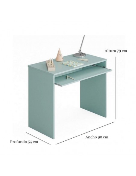 Mesa ordenador verde Modelo Child