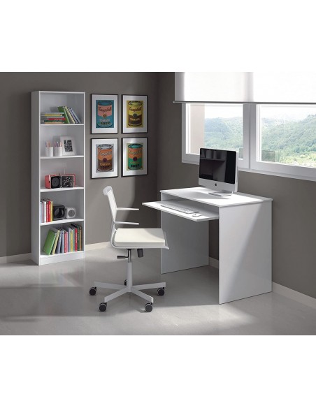 Estanteria Juvenil de 5 Baldas Blanco