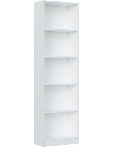 Estanteria Juvenil de 5 Baldas Blanco