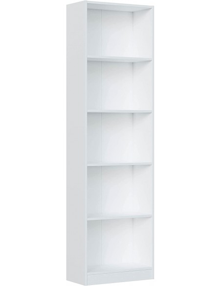 Estanteria Juvenil de 5 Baldas Blanco