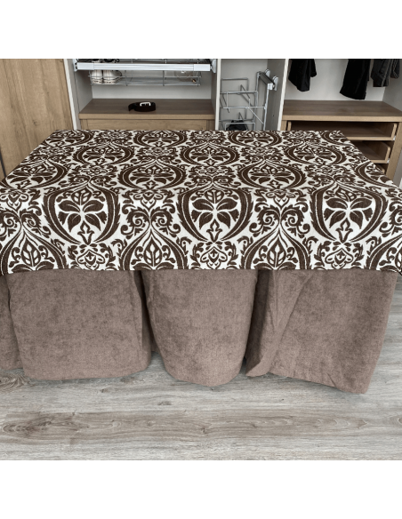 Ropa Antimanchas Aterciopelada Triple Grueso Choco con Tapete Amaranto Choco