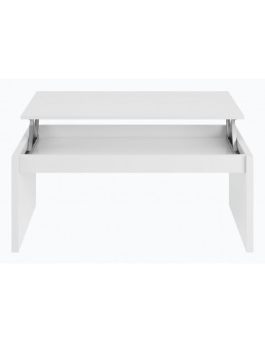 Mesa Centro Elevable Blanco Modelo Nor