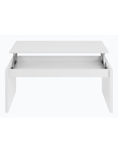 Mesa Centro Elevable Blanco Modelo Nor