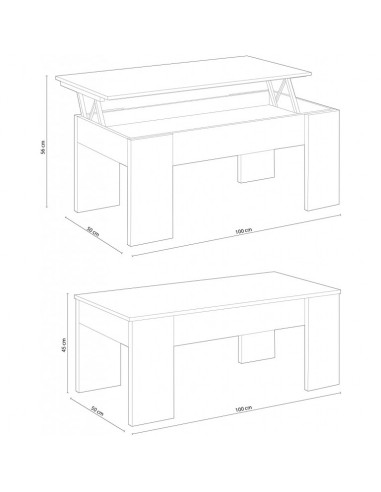 Mesa de Centro Elevable Artik y Cambrian