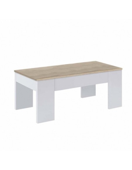 Mesa de Centro Elevable Blanco y Cambrian