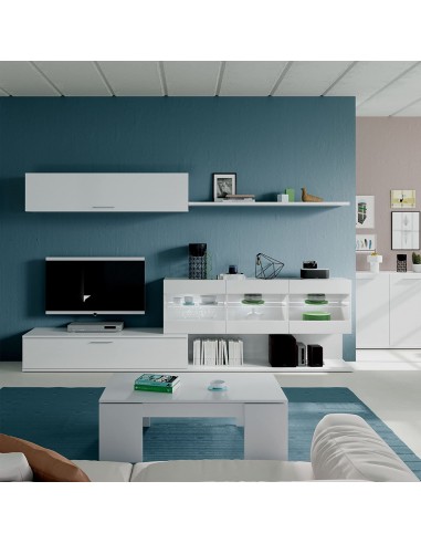 FLOW Mesa Centro Elevable Blanco...