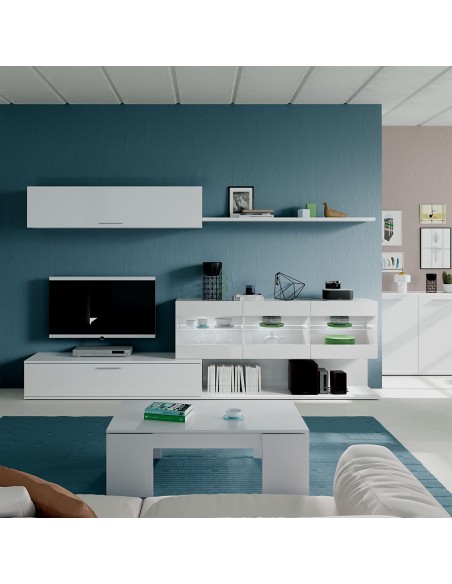 FLOW Mesa Centro Elevable Blanco Modelo Forbes