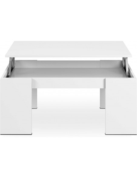 FLOW Mesa Centro Elevable Blanco Modelo Forbes