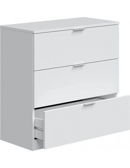 Cómoda 3 Cajones Color Blanco