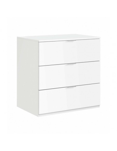 Cómoda 3 Cajones Color Blanco