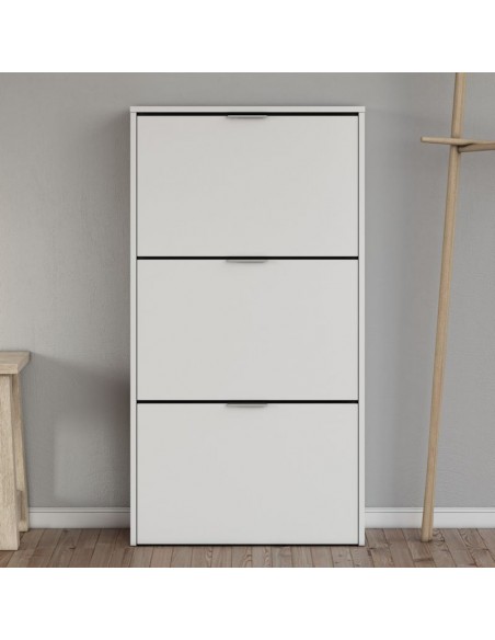 Zapatero 3 Puertas Abatibles Blanco