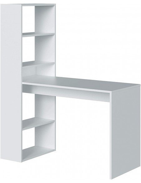 Escritorio y Estantería Reversible Blanco