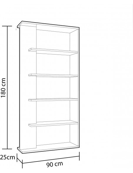 Estanteria Moderna de 5 Baldas