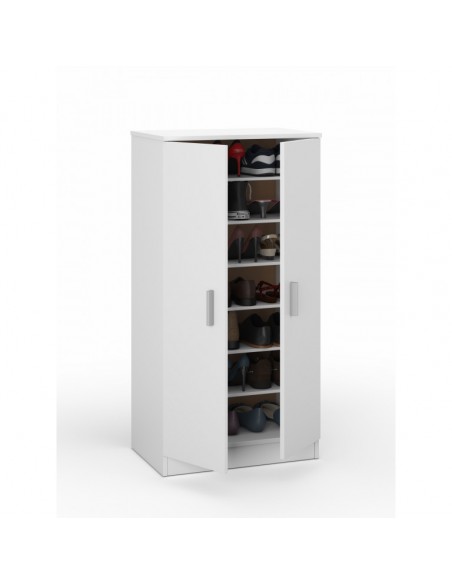 Zapatero Armario de 2 Puertas Blanco