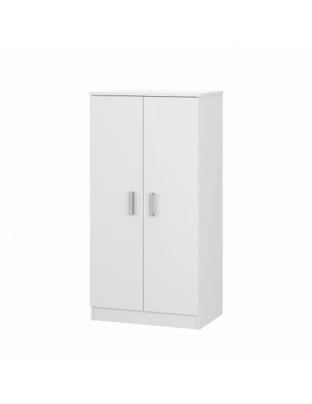 Mueble zapatero armario zapatero auxiliar 2 puertas color Blanco, Basic  Wide