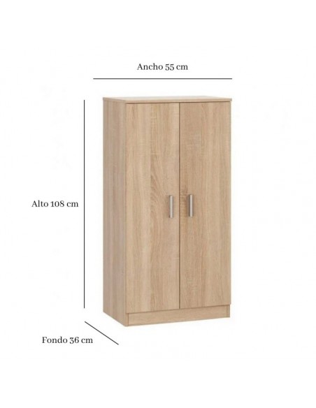 Zapatero Armario de 2 Puertas Cambrian