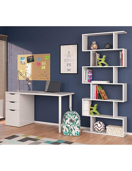 Estantería Alta Minimalista Blanco