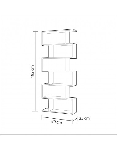 Estantería Alta Minimalista Blanco