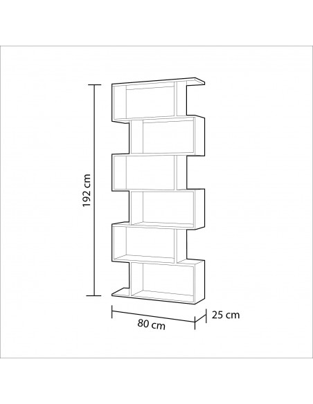 Estantería Alta Minimalista Blanco
